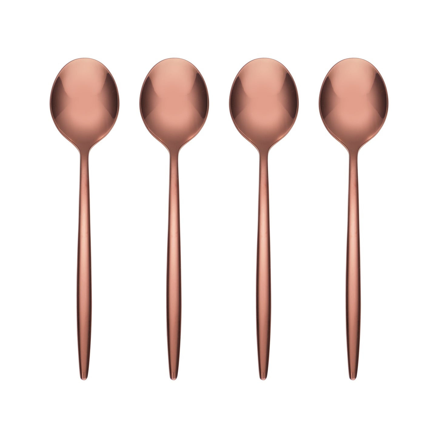 Cuillère à moka miroir en cuivre Gaze - Lot de 4