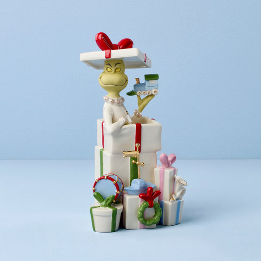 Figurine Grinch reçoit les cadeaux