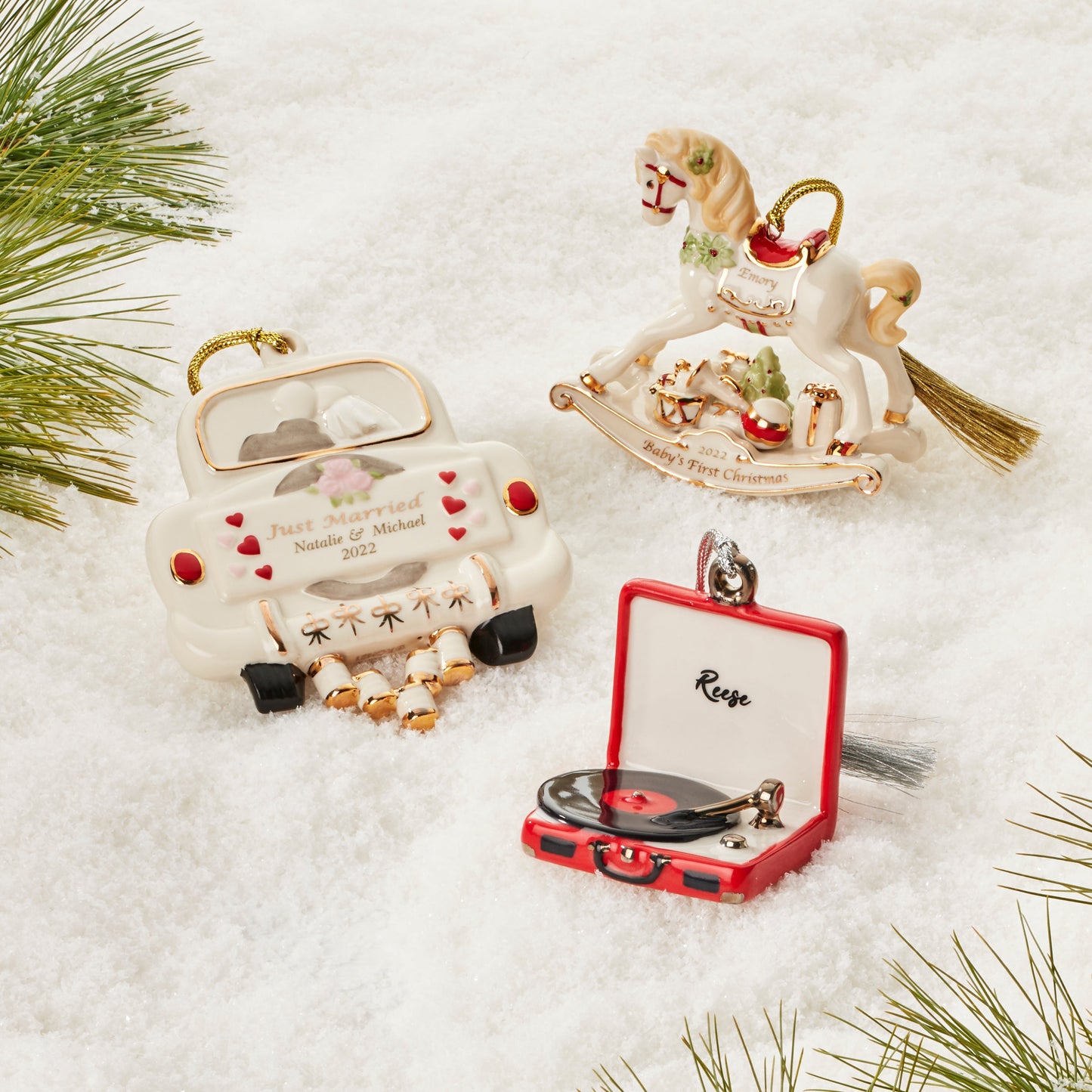 Ornement de cheval à bascule personnalisé