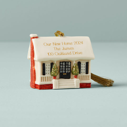 Ornement personnalisé pour notre nouvelle maison
