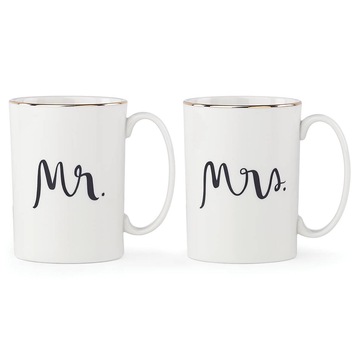 Ensemble de 2 tasses Mr & Mrs pour fête de mariage