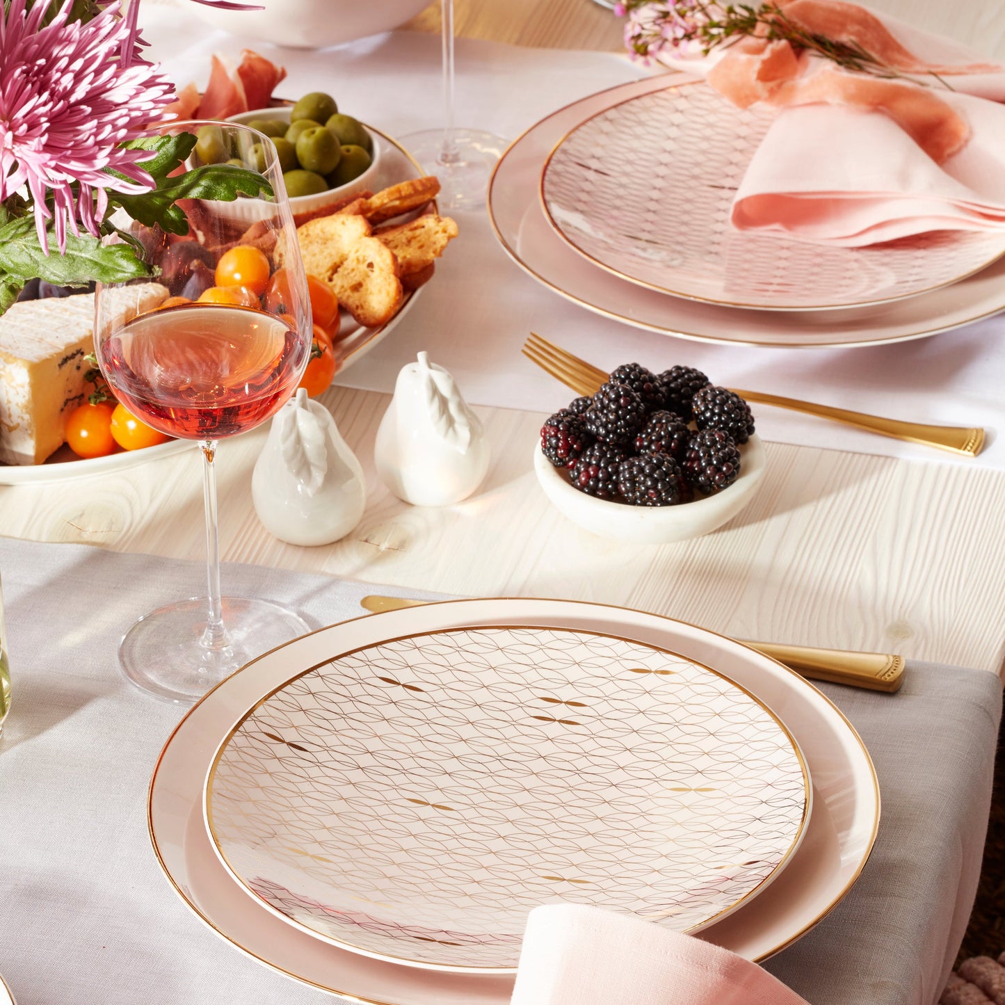Service de table 4 pièces Trianna Blush