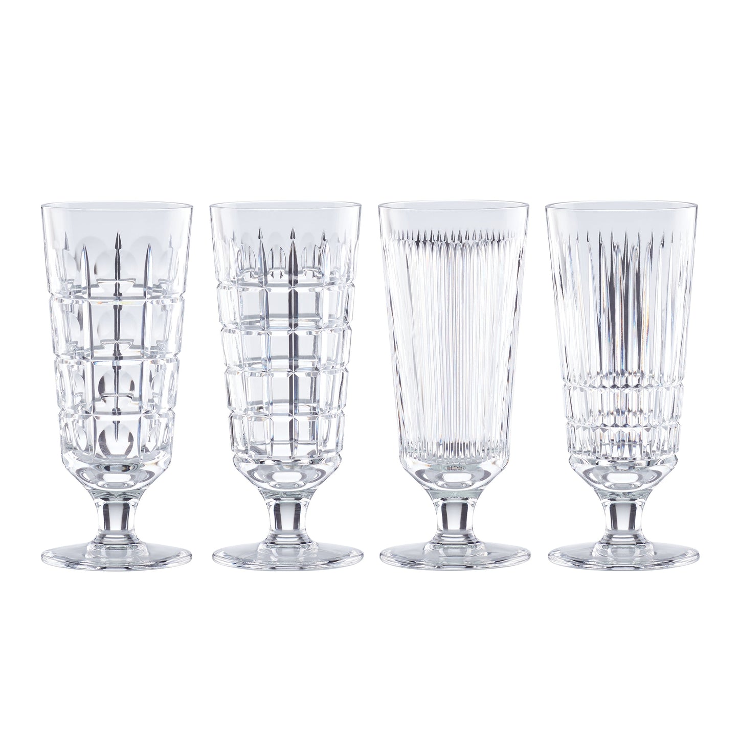 Ensemble de 4 verres à boisson glacée vintage neufs
