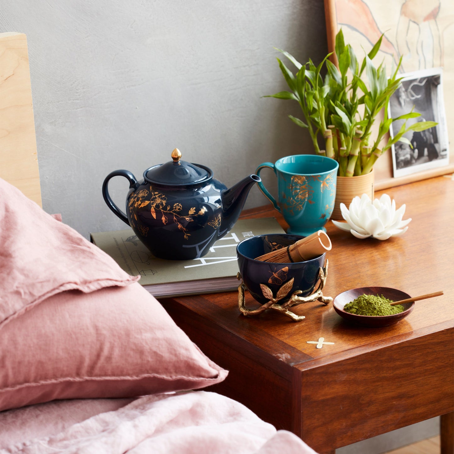 Théière Sprig & Vine - Bleu marine