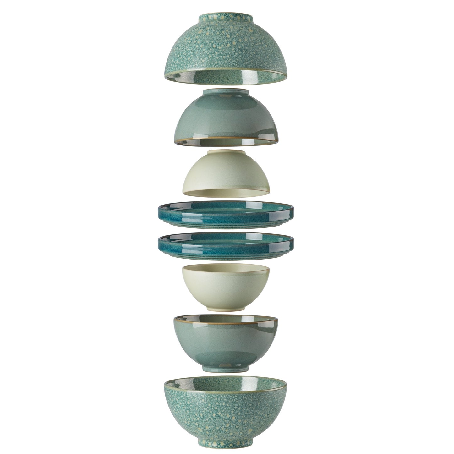 Service de table Luna Green 8 pièces