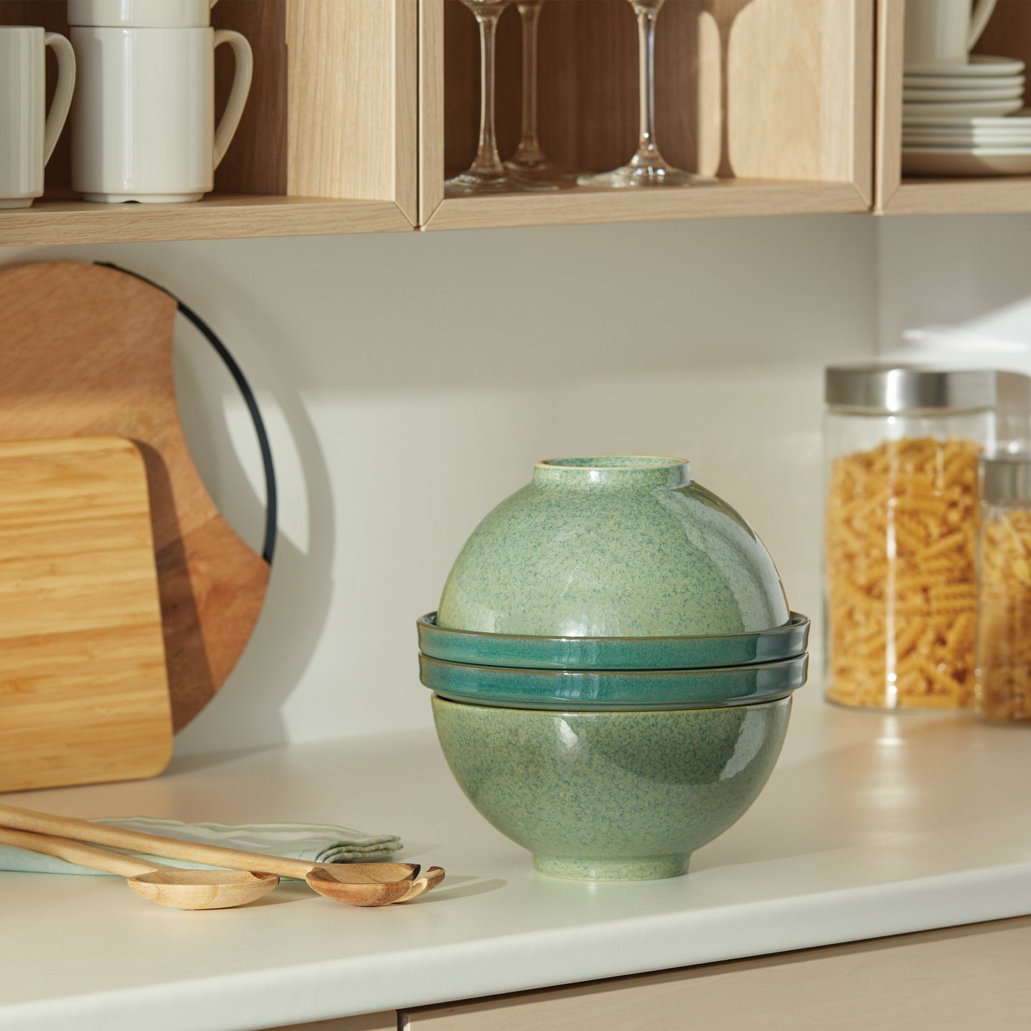 Service de table Luna Green 8 pièces