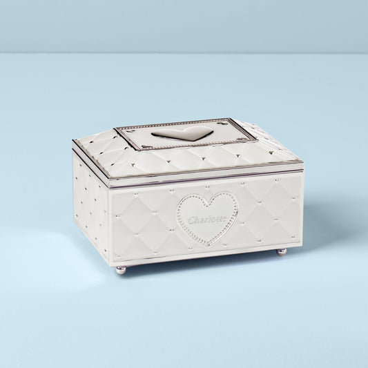 Coffret à bijoux licorne personnalisé souvenirs d'enfant