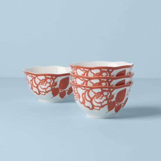 Bols à riz au safran Butterfly Meadow Cottage - Lot de 4