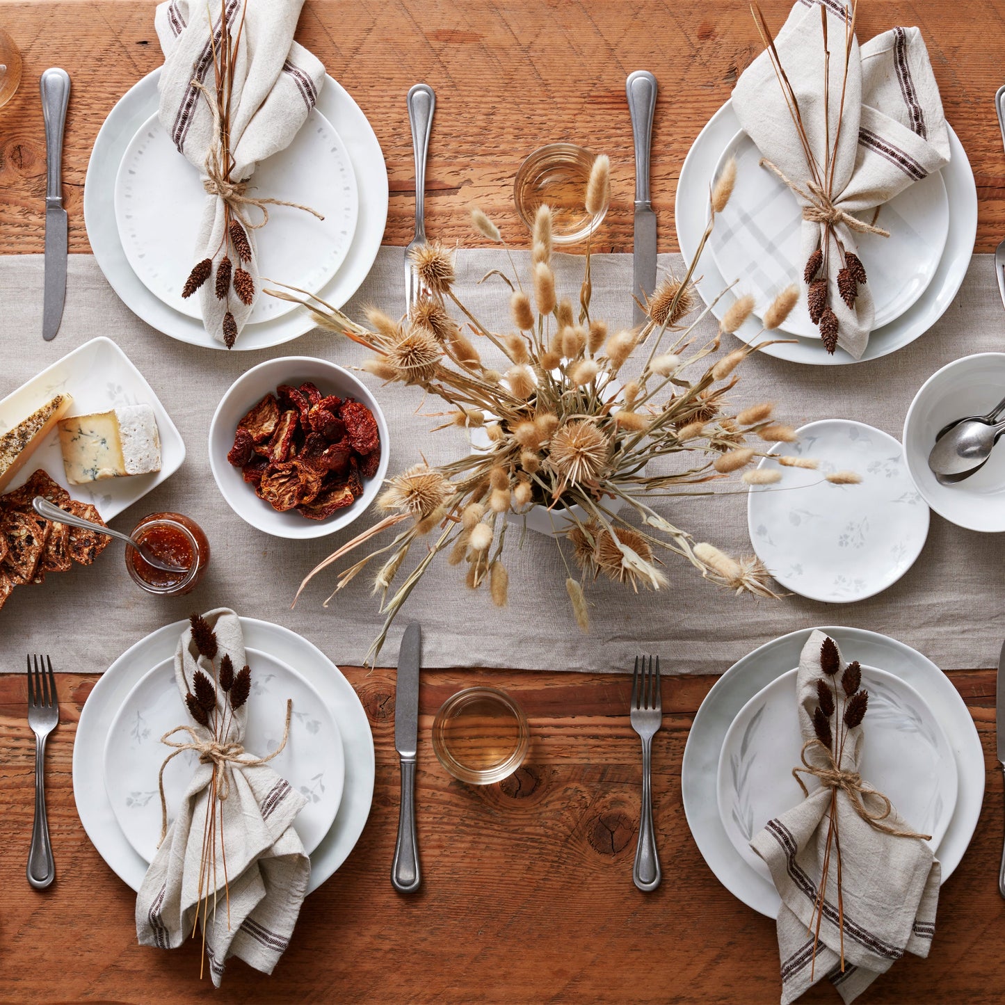 Assiettes décoratives assorties Oyster Bay - Lot de 4