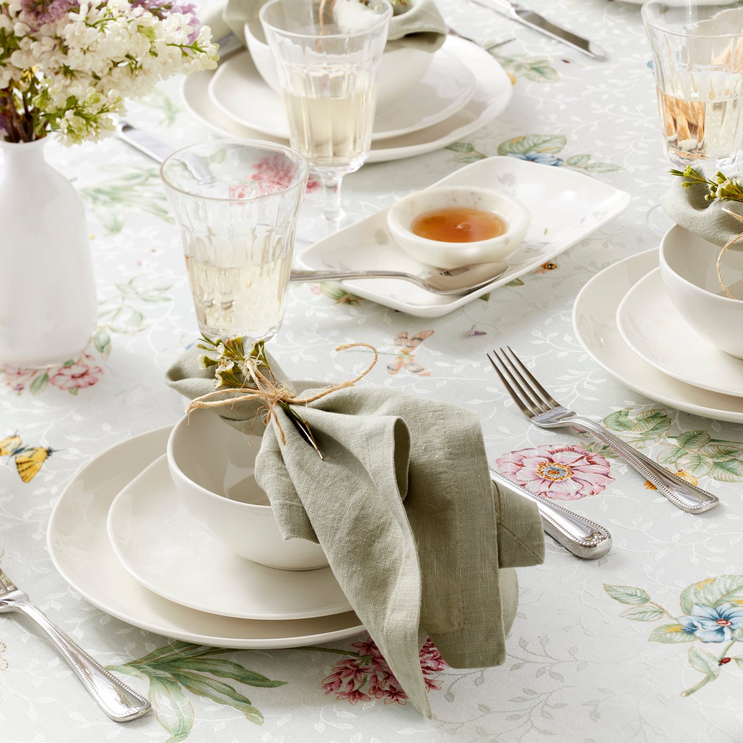 Assiettes blanches Bay Colors - Lot de 4