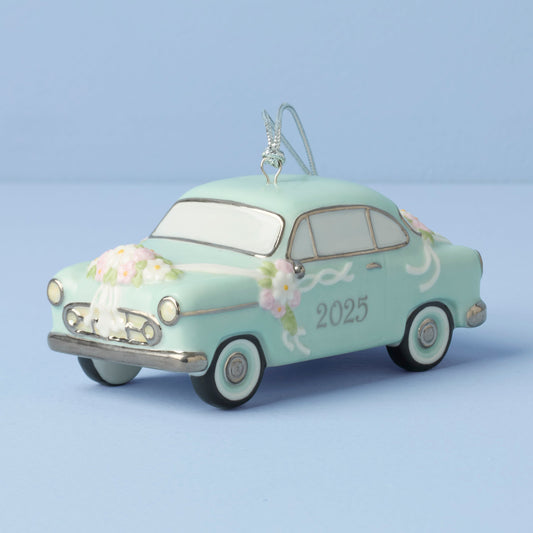 Décoration de voiture vintage Just Married 2025