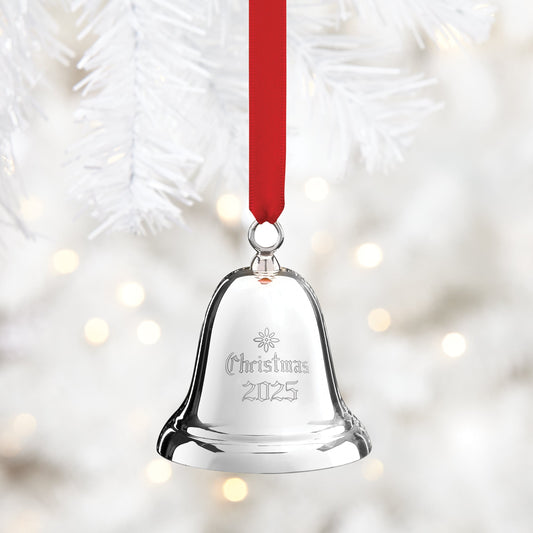 Ornement de Noël annuel en argent sterling 2025