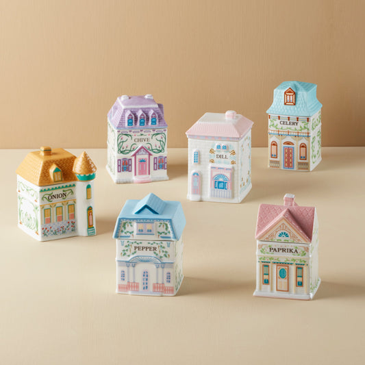 Ensemble de 6 pots à épices Lenox Spice Village - Salé