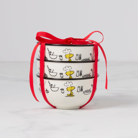 Mini bols Chef Snoopy - Lot de 3