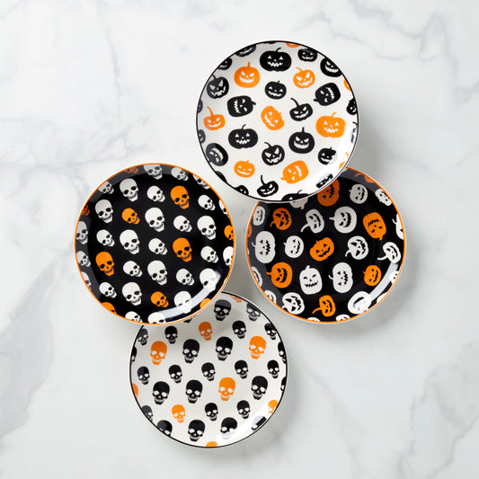 Assiettes décoratives Vintro Halloween - Lot de 4