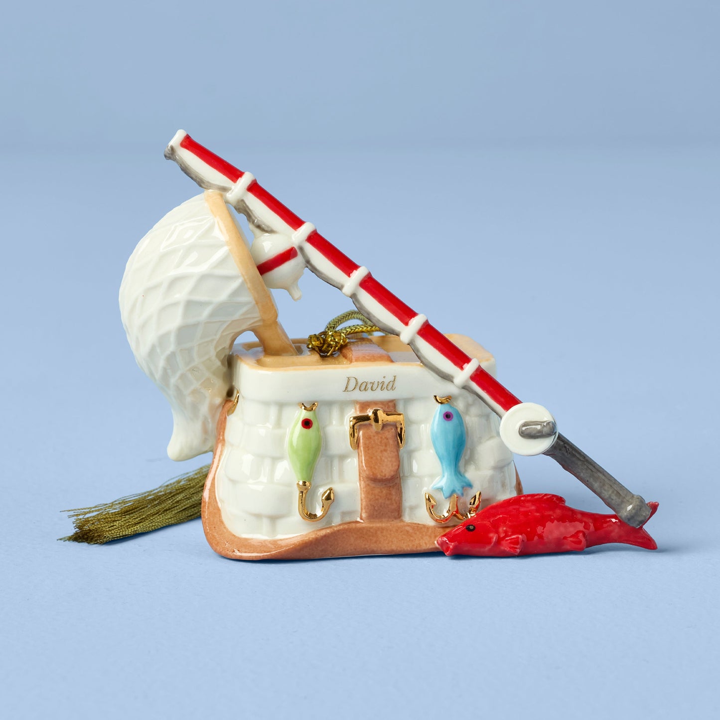 Ornement de pêche personnalisé