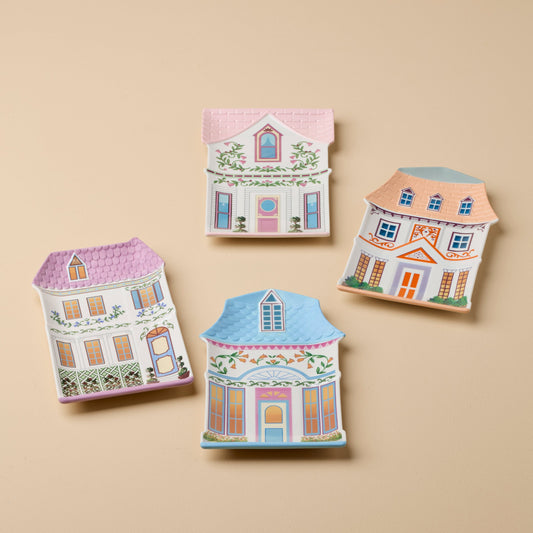 Assiettes décoratives Lenox Village House - Lot de 4