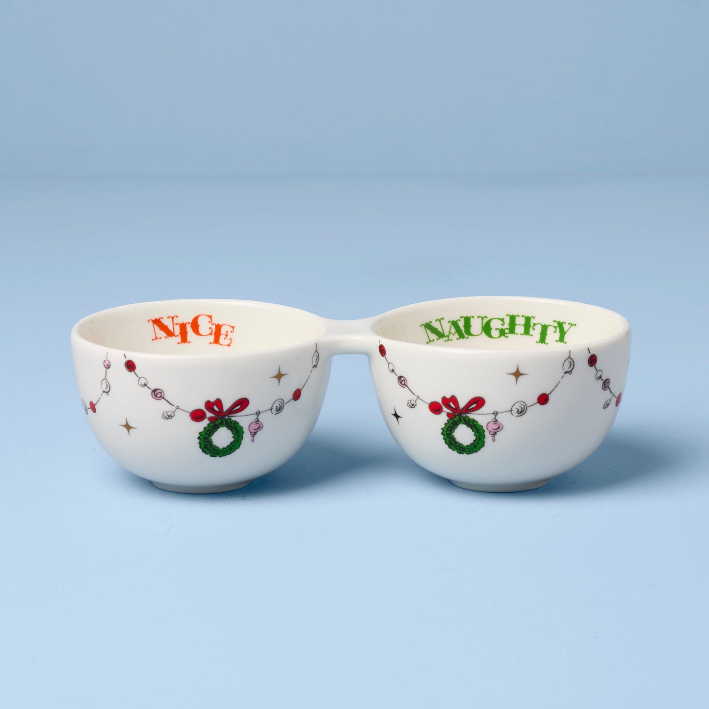 Bol double trempette « Joyeux Grinch » : « Naughty or Nice »