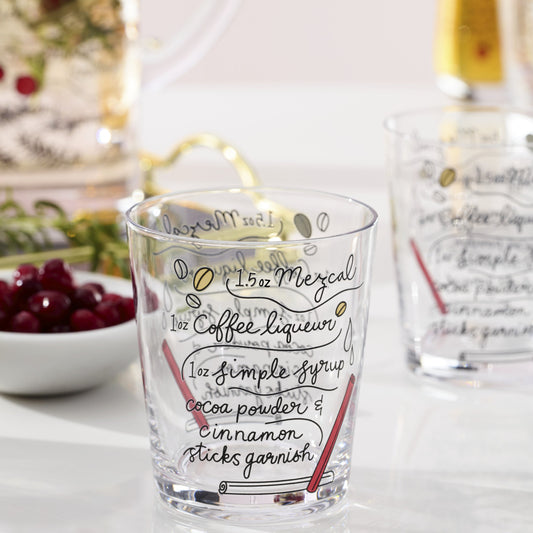 Verres doubles à l'ancienne Make Merry - Lot de 4