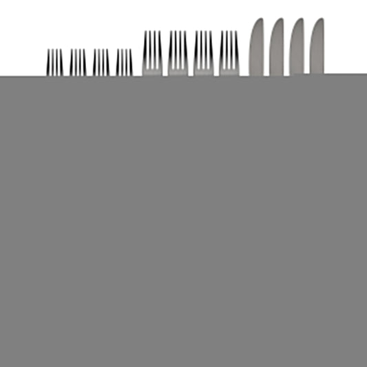 Ensemble de couverts Modulus en satin noir, 20 pièces