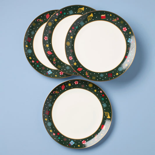 Assiettes plates Casse-Noisette Ballet - Lot de 4