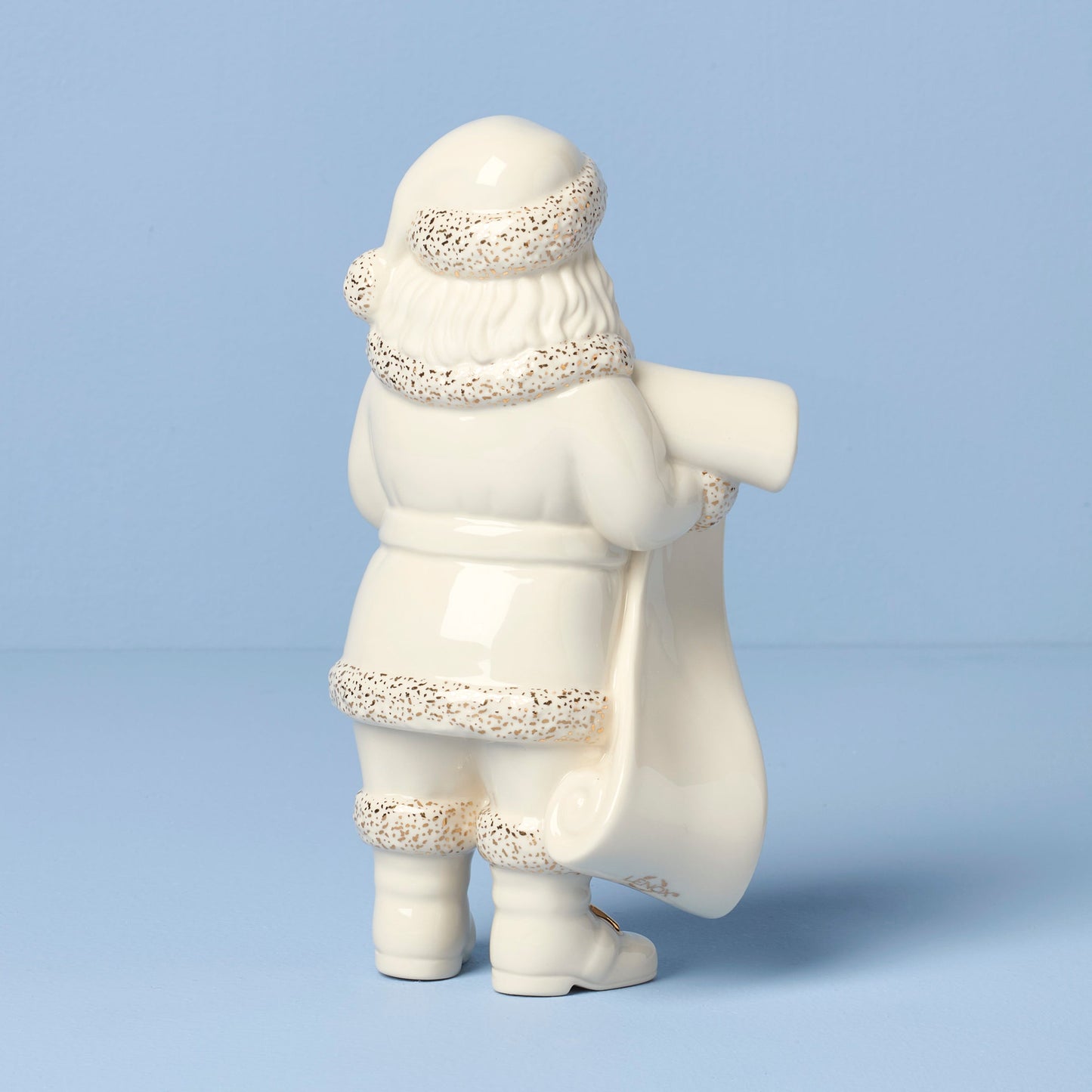 Figurine Père Noël afro-américain avec liste 2025