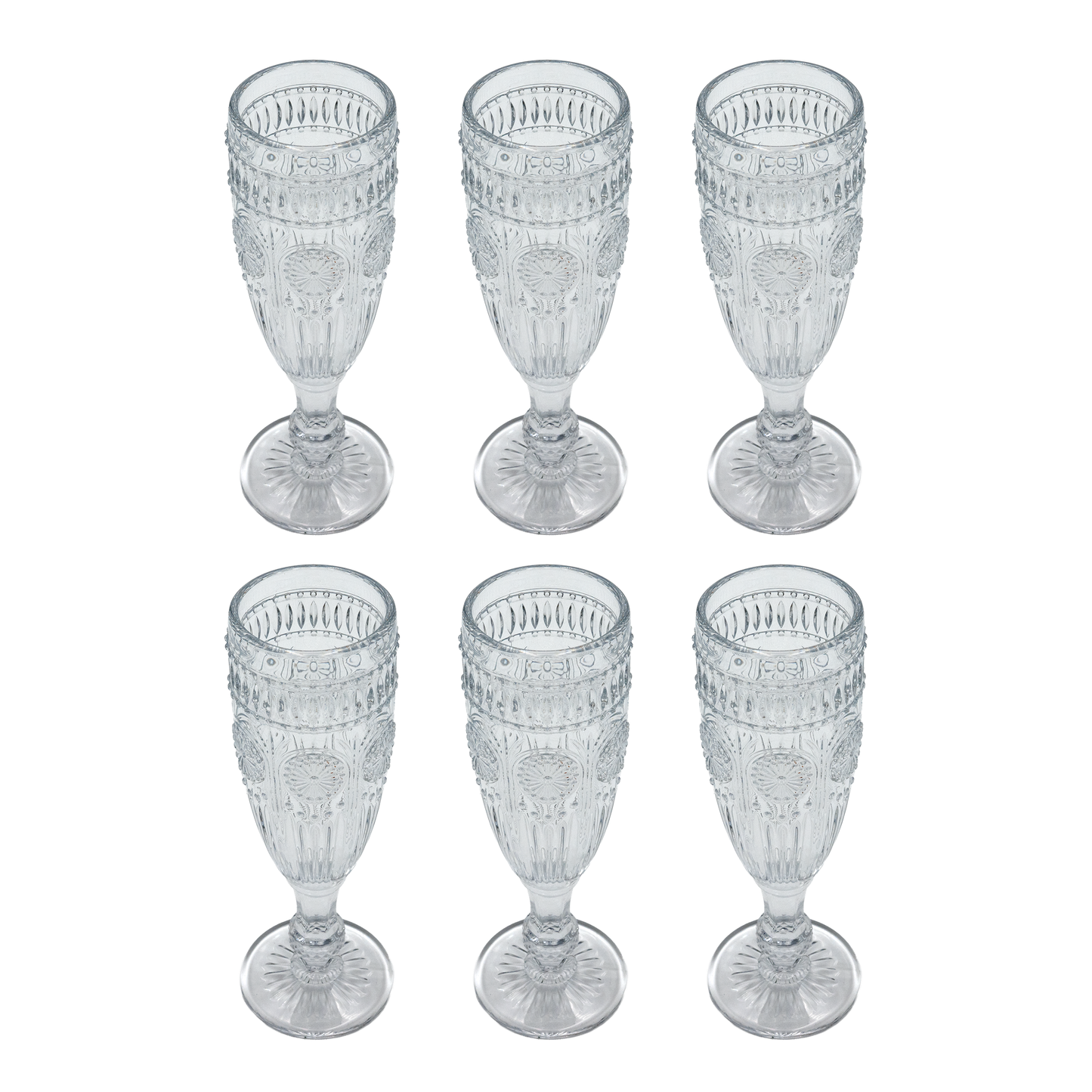 Flûtes Fiesta, lot de 6