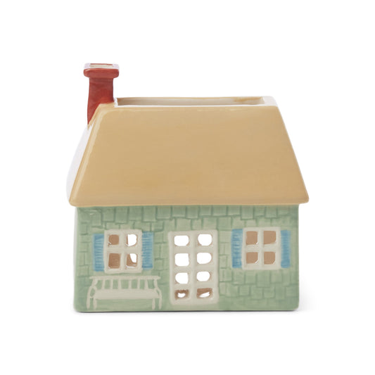 Maison d'encens avec bougie chauffe-plat + 20 cônes, English Cottage