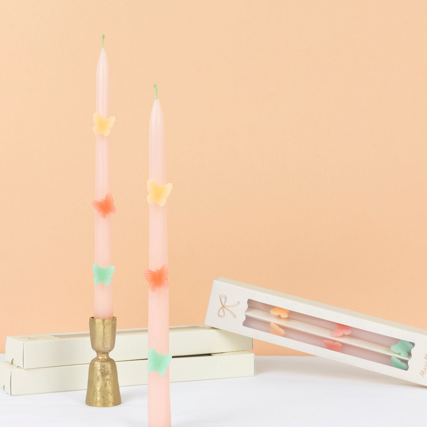 Bougies coniques papillon