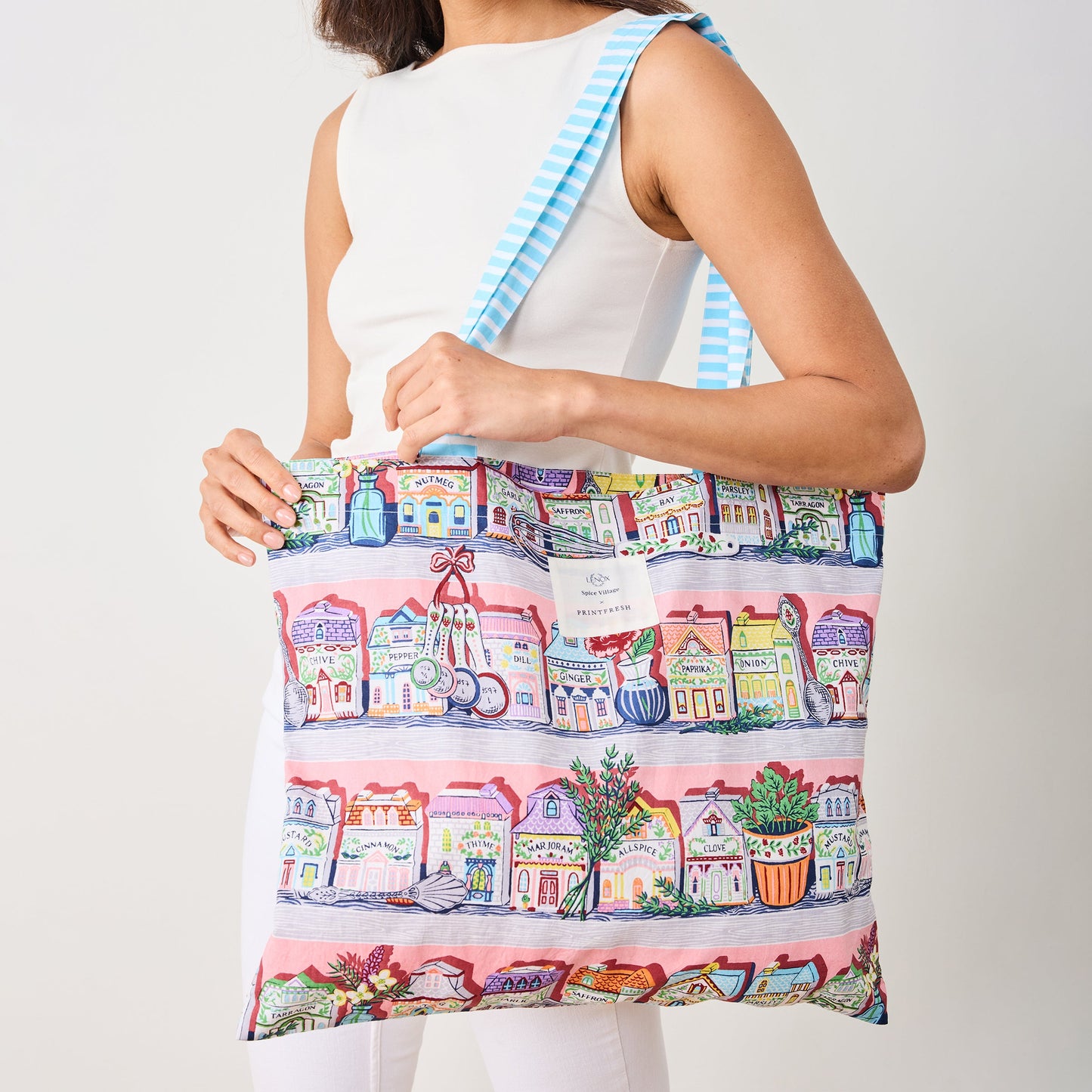 Sac fourre-tout à emporter Lenox Spice Village x Printfresh - Cuisine rose