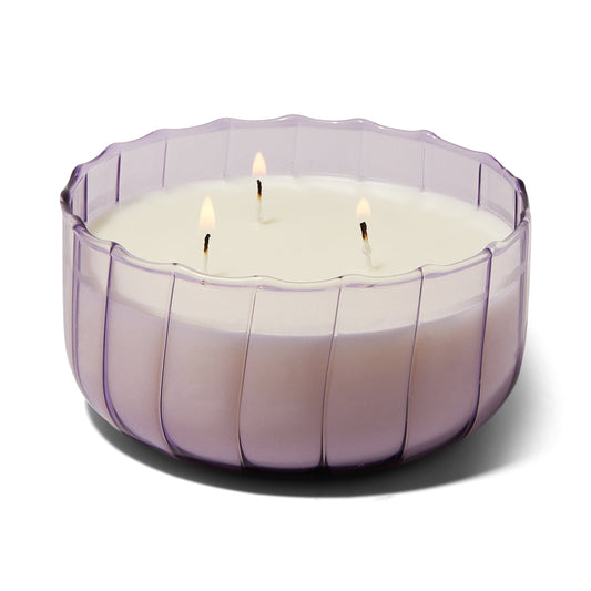 Bougie en cire de soja Ripple 12 oz, iris salé