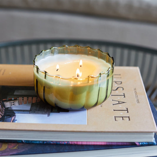 Bougie en cire de soja Ripple 12 oz, Jardin secret