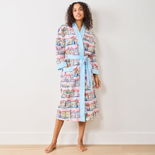 Peignoir de cuisine rose Lenox Spice Village x Printfresh - Taille unique