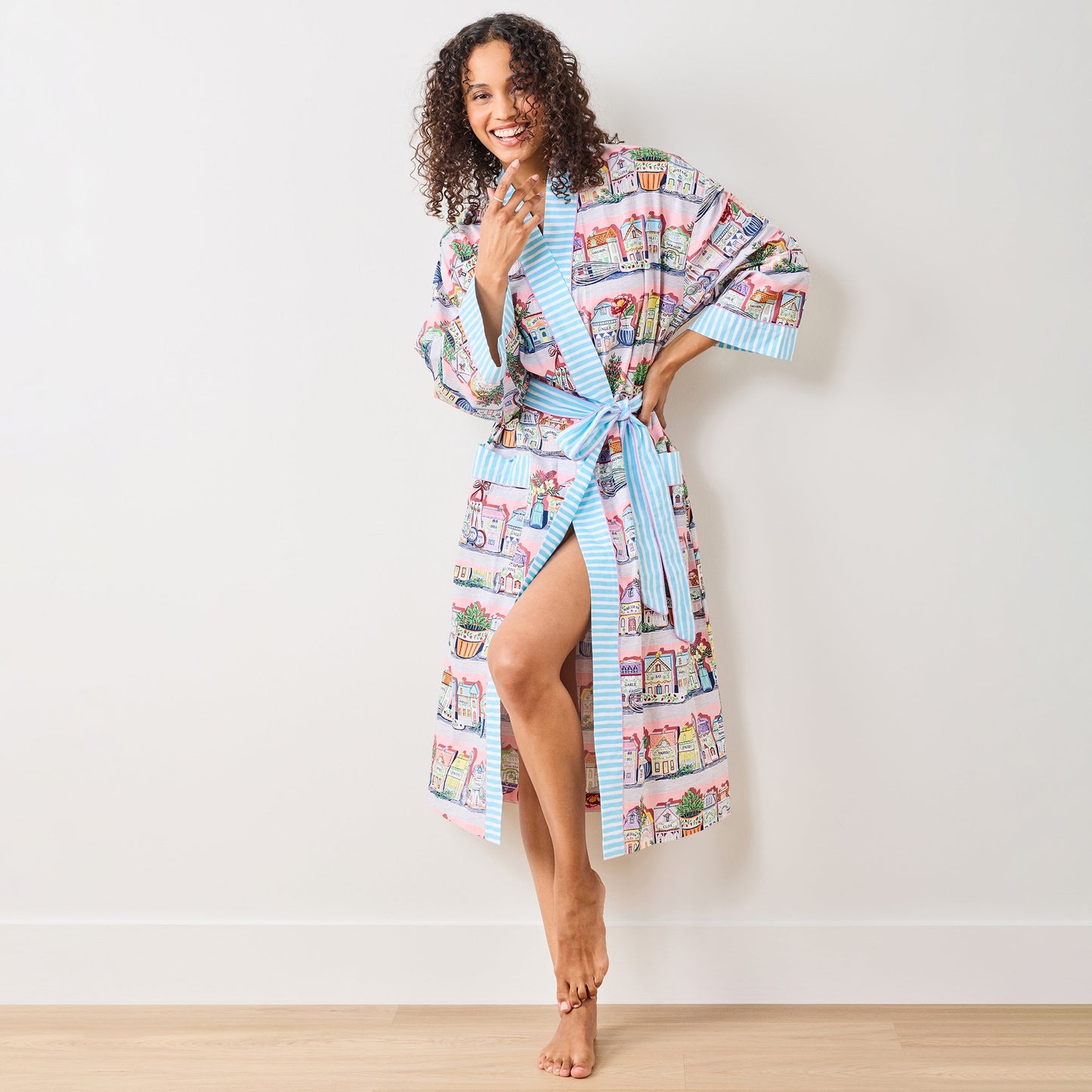Peignoir de cuisine rose Lenox Spice Village x Printfresh - Taille unique