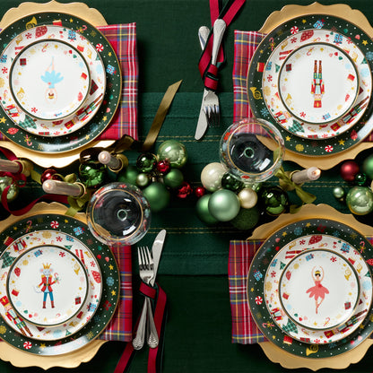 Assiettes décoratives Casse-Noisette Ballet - Lot de 4