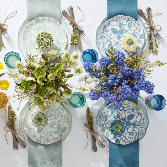 Service de table 12 pièces Butterfly Meadow Cottage Bleuet