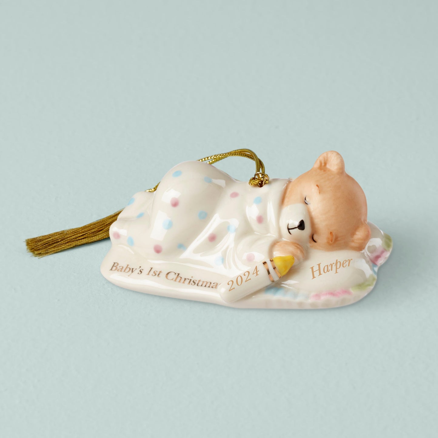 Décoration ours en peluche personnalisée pour bébé