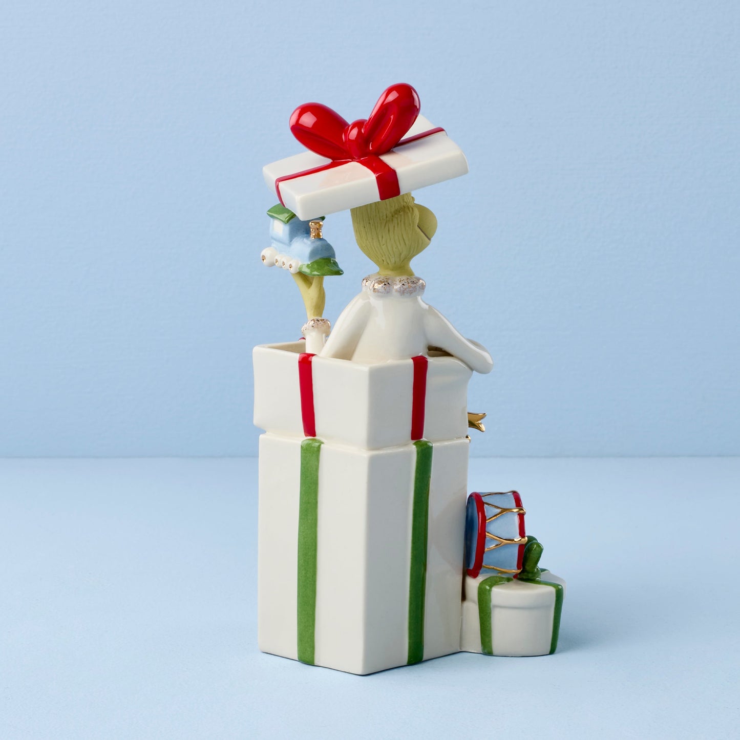 Figurine Grinch reçoit les cadeaux