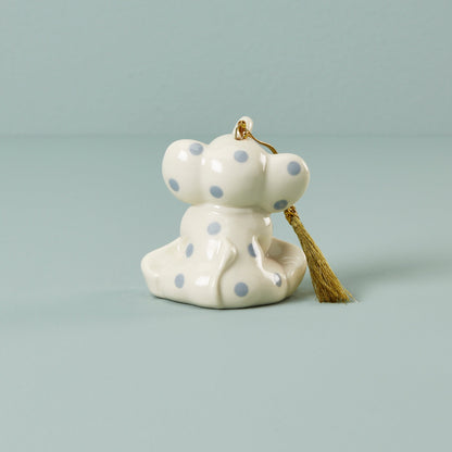 Ornement d'éléphant bleu personnalisé