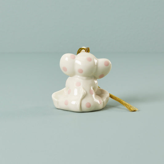 Ornement d'éléphant rose personnalisé