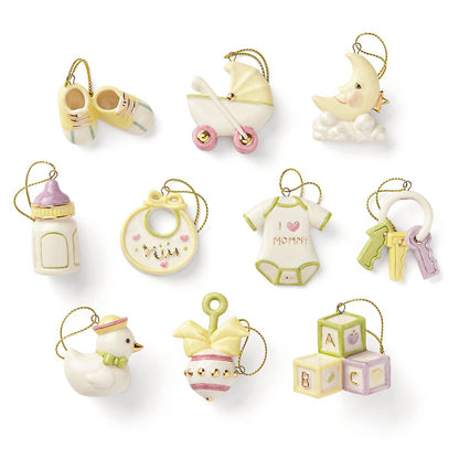Ensemble de 10 décorations Baby Memories