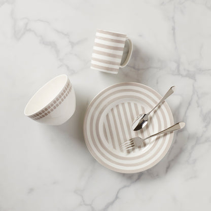 Service de table 4 pièces Charlotte Street Grey North