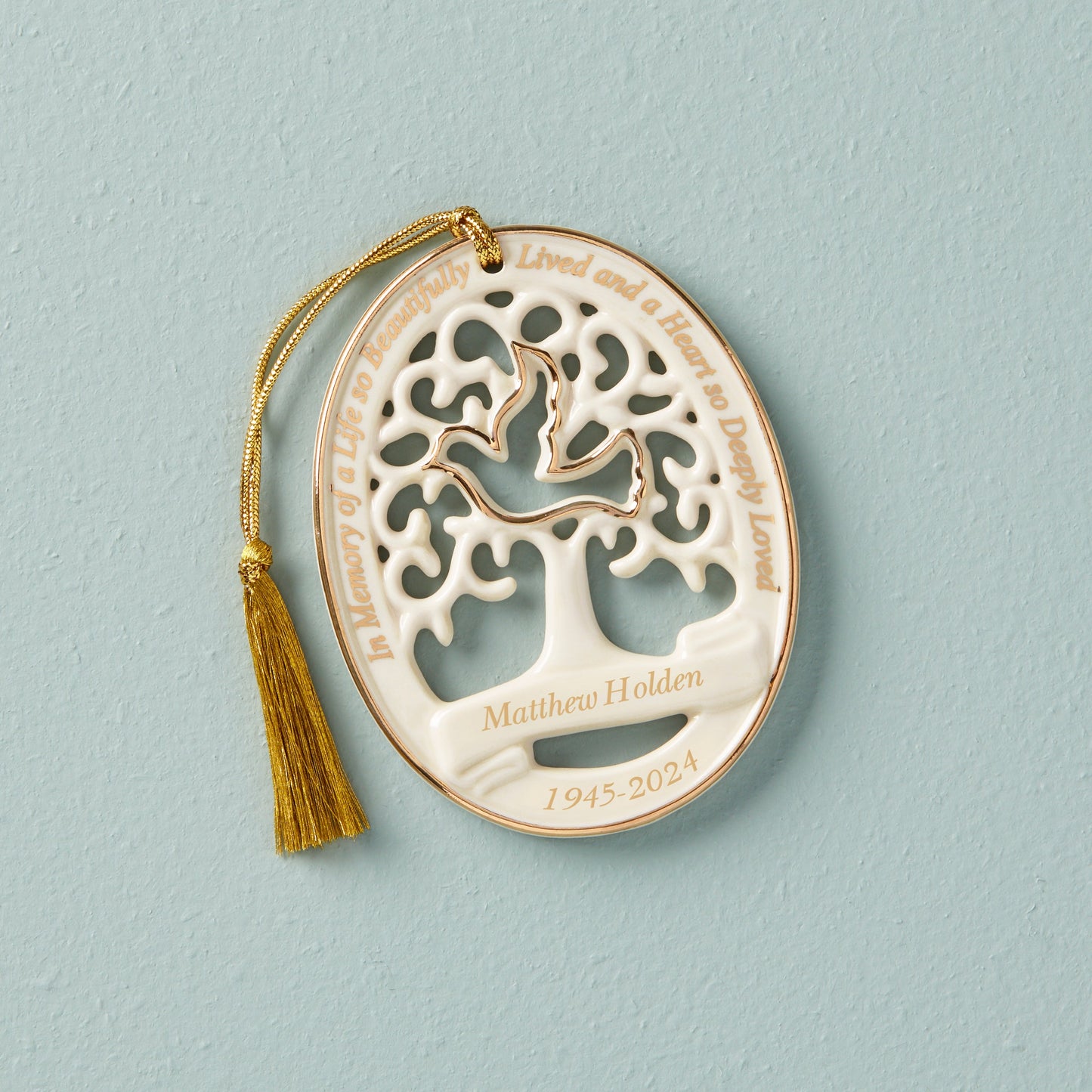 Ornement personnalisé « En mémoire d'amour »