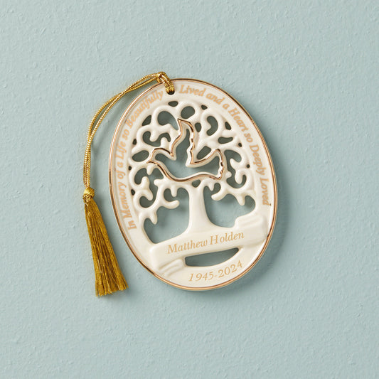 Ornement personnalisé « En mémoire d'amour »