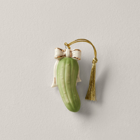 Ornement de cornichon personnalisé « Notre famille »