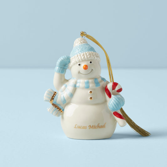 Décoration de bonhomme de neige d'hiver personnalisée