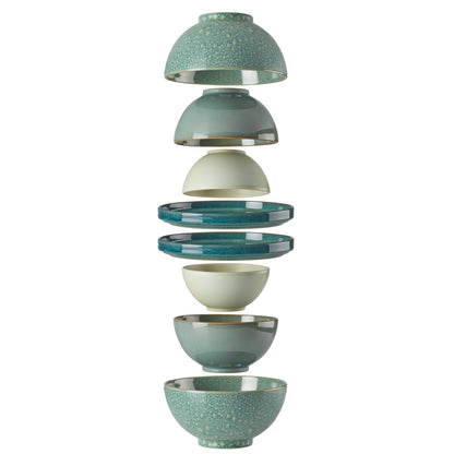 Service de table Luna Green 8 pièces