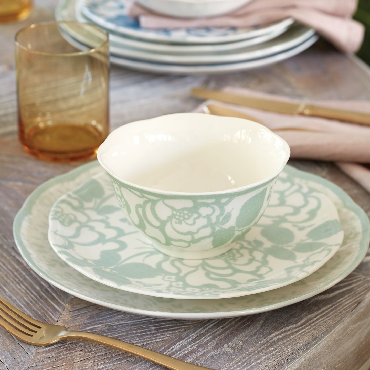 Bols à riz à la sauge Butterfly Meadow Cottage - Lot de 4