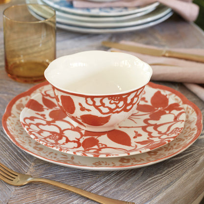 Assiettes décoratives safran Butterfly Meadow Cottage - Lot de 4