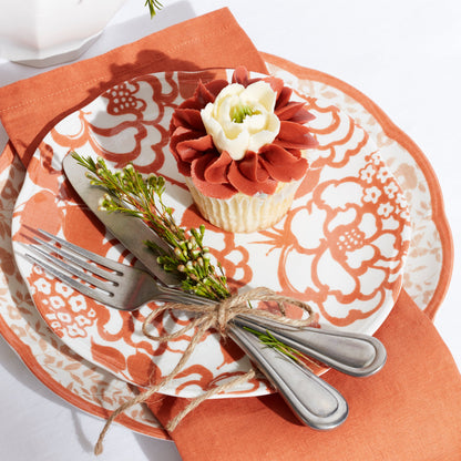 Assiettes décoratives safran Butterfly Meadow Cottage - Lot de 4